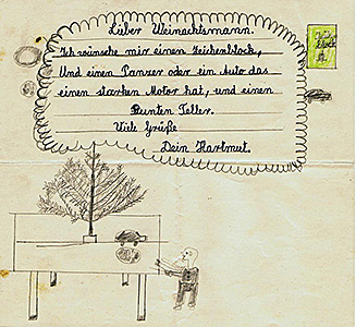 Weihnachten 1951 – Wunschzettel von Hartmut Stüwe