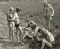 Geländespiel 1960 – die Mädchenmannschaft