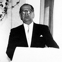 Abschlussfeier 1962 – Rektor Senff