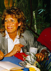 Klassentreffen 1988 in der Kaffestuuv Hanna Fach, Schneverdingen-Hansahlen <br/>Brigitte Lilie (geb. Ehlers)