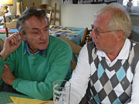 Klassentreffen 2013<br/>v. li. Hartmut Scheibel, Gerhard Rosebrock 