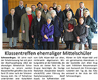 Klassentreffen 2013 – Bericht Böhmezeitung: Bild und Text